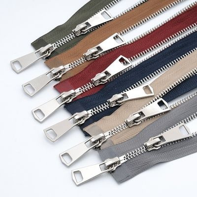 2 Way Open End Normal Teeth Metal ZippersFor Leather Jacket