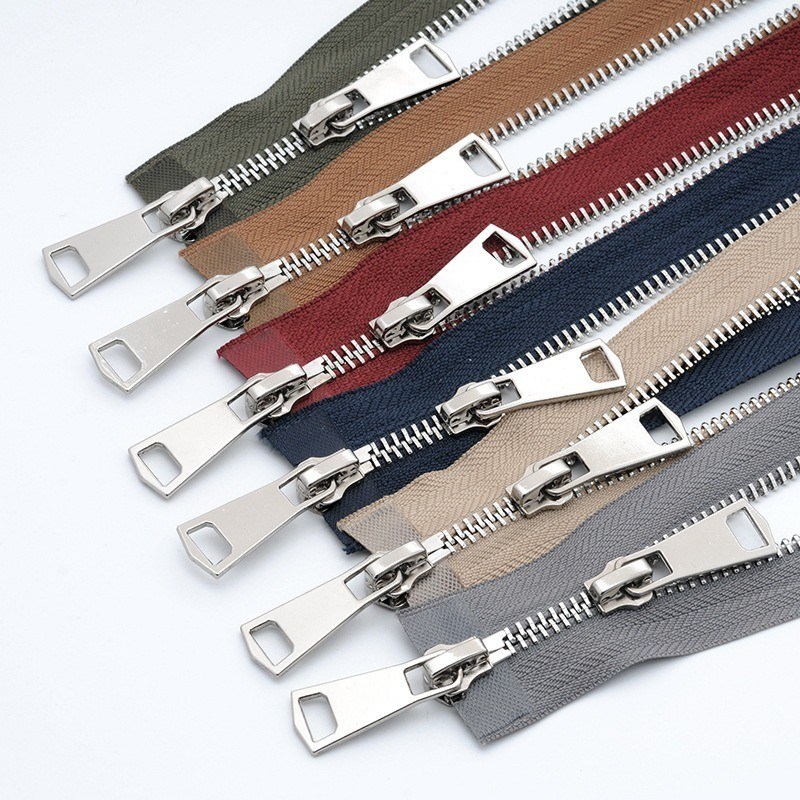 2 Way Open End Normal Teeth Metal ZippersFor Leather Jacket